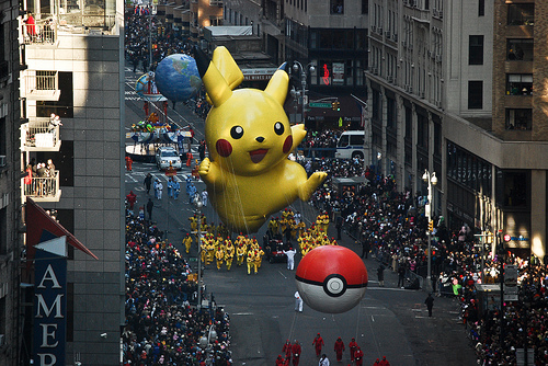 The Macy's Thanksgiving Day Parade in the new your city